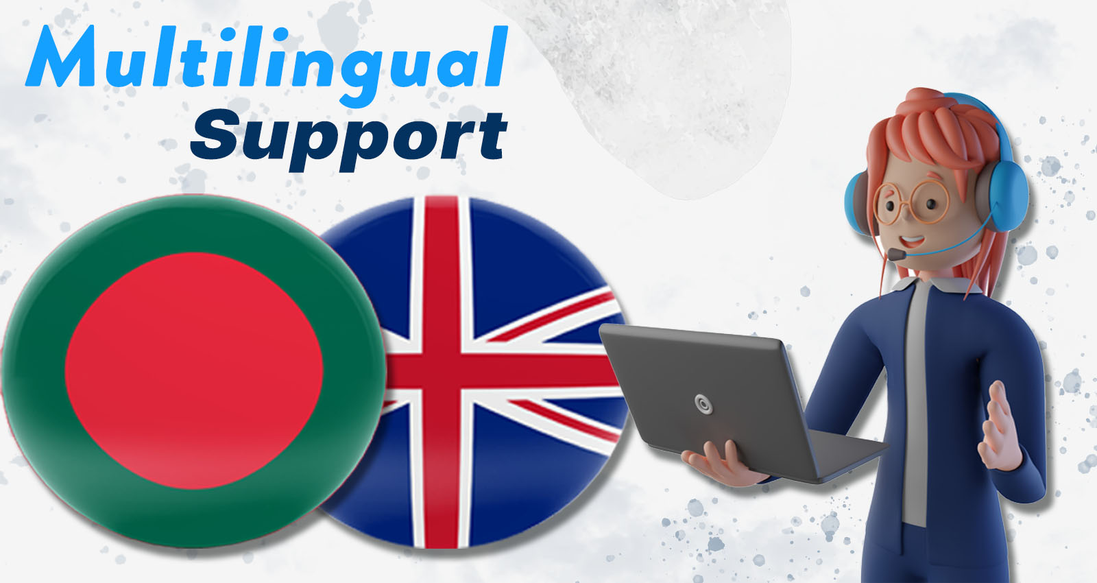 Multilingual support for your comfort