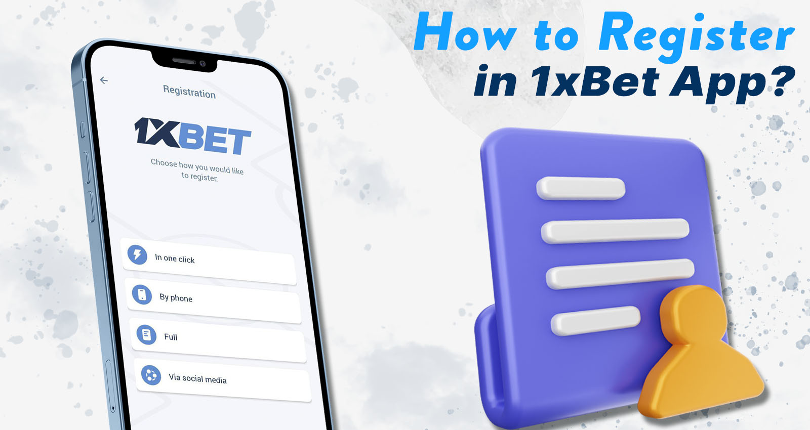 Registering a 1xBet account in Bangladesh